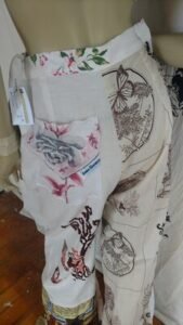 Womens High waisted Patchwork Pants 30' X 30 