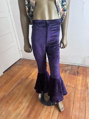 Velveteen wide bell Pants 32 X 31