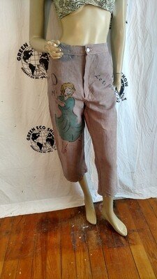 Hermans Hemp Dancer Capris 26" W 