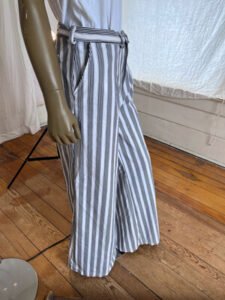 Mens Striped High Waisted Bells Pants Hermans 36