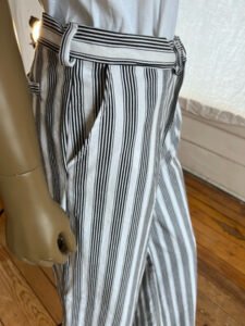 Mens Striped High Waisted Bells Pants Hermans 36