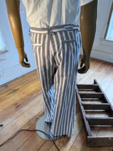 Mens Striped High Waisted Bells Pants Hermans 36