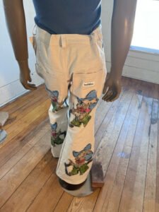 Mens Cowboy Dog Jeans 36 Canvas
