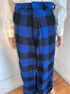 Mens Wool Buffalo Plaid Bell Bottoms 30"