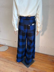Mens Wool Buffalo Plaid Bell Bottoms 30"