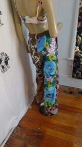 Womens Patchwork Pants 28" 