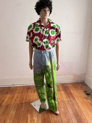 Men Airbrushed Endangered Species Pants 31