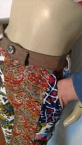 Womens Patchwork Pants 28" 