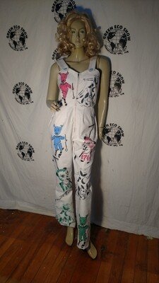 Womens Overalls Pigs Pixies M Panda