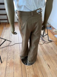 Mens Wide Leg Pants tan 34