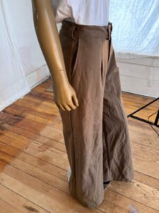 Mens Wide Leg Pants tan 34