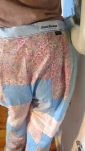 Womens Patchwork bells Pants w 31"