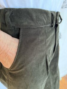 Mens Wide Leg Bell Corduroy Pants 32"