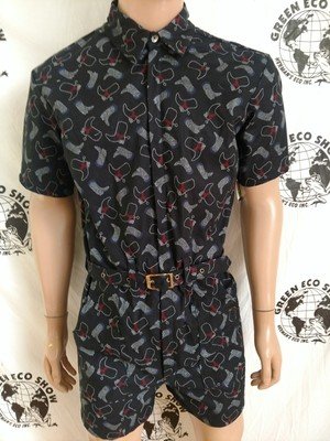 Mens Romper Cowboy Boot M -L