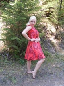 Red Sun Dress M USA