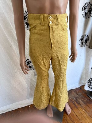 Mens Gold Lamee Fringe Bells 30"