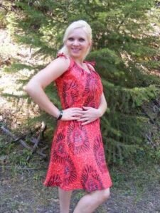 Red Sun Dress M USA