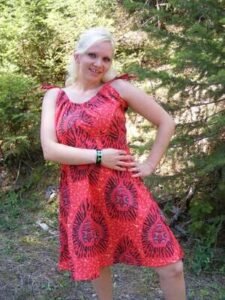 Red Sun Dress M USA