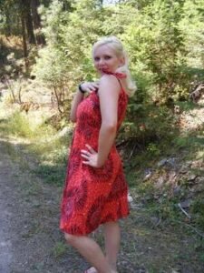Red Sun Dress M USA