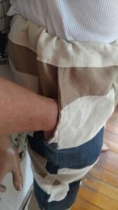 Hermans Hemp Mens Patchwork Hemp Pants m-L 