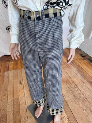 Mens Wool s Plaid Pants 31"