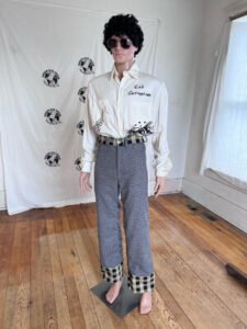 Mens Wool s Plaid Pants 31"