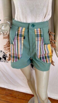 Womens Western Shorts 27" fringe