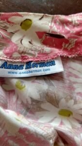 Pink Striped Flowered Western dress S USA