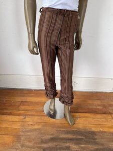 Striped Slouche Pants 32 Adjustable hem 