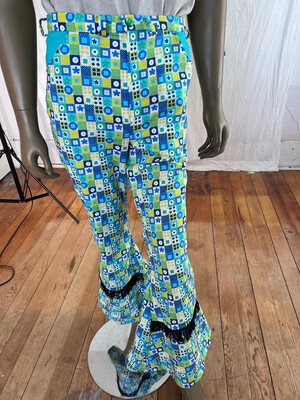 Mend MCM Mod Bells Pants Fringe 32 X 30