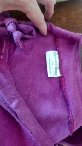 Hermans Hemp Tye Back Dress Endangered Species Turtle Purple M