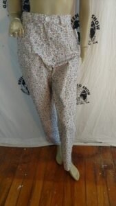 Womens high Waisted Pants with Flowers   w 27"