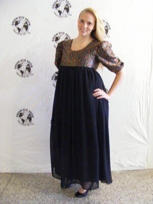 Evening Gown Lace up   layered L