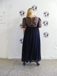 Evening Gown Lace up   layered L