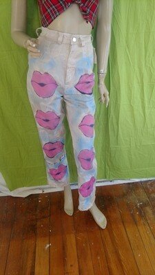 womens Pink Kiss pants S USA