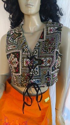 Womens Renaissance Vest Tapestry M