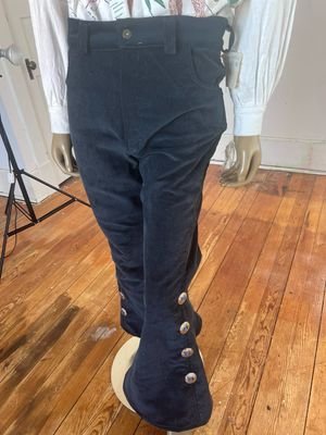 Mens Concho Corduroy Bells Jeans33-34 blue