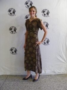 Rayon Dress Gown  S By A Herman