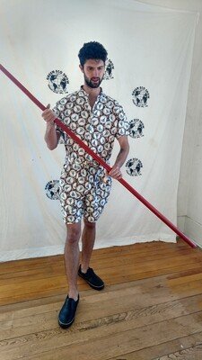 Mens Romper Sailboats L USA