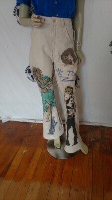 Womens Me too Jeans Bells Dancer   Canvas jeans  32