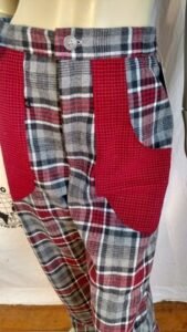 Womens High Waisted Plaid  w 30'