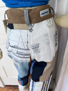 Womens Patchwork Pants Nautical M w29"