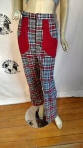 Womens High Waisted Plaid  w 30'