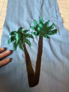 Mens Palm Tree Bell bottoms Pants 32 