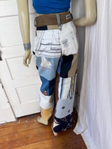 Womens Patchwork Pants Nautical M w29"