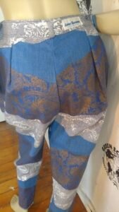 Womens High waisted pants Denim L