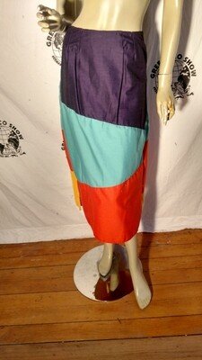 Patchwork Skirt 27" W  USA