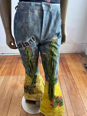 Replant Cactus Bell Bottoms Pants 36"