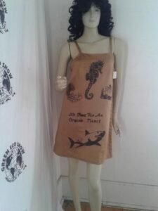 Hermans Hemp Silk / Hemp Dress Endagered Species  M