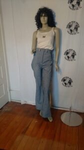 Womens  RailRoad Stripe Bells Jeans  27"